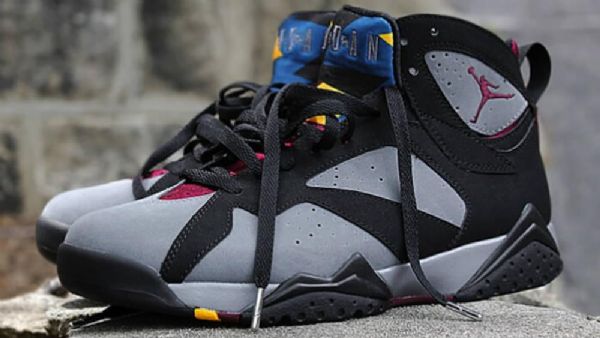 Nike Air Jordan 7 Sko Til Mænd Sort Grå