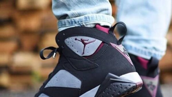 Nike Air Jordan 7 Sko Til Mænd Sort Grå