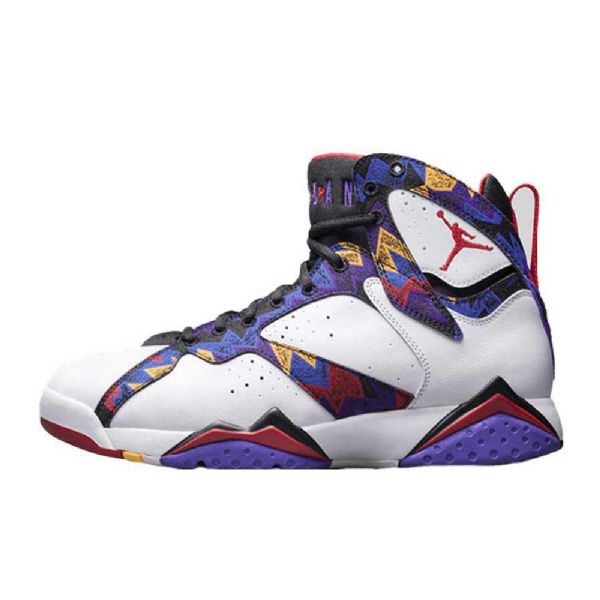 Nike Air Jordan 7 Sweater Sko Til Mænd Hvid Flerfarvet