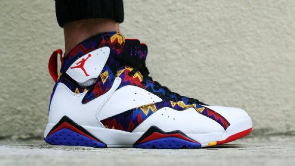 Nike Air Jordan 7 Sweater Sko Til Mænd Hvid Flerfarvet