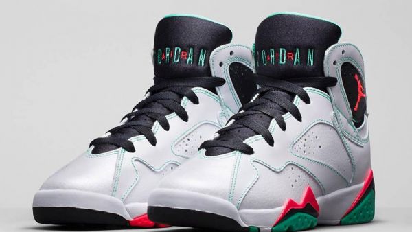 Nike Air Jordan 7 Verde Pigesko Til Mænd Grøn Grå