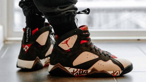 Nike Patta Air Jordan 7 Mahogni Sko Til Mænd Bourgogne