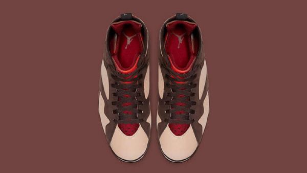 Nike Patta Air Jordan 7 Mahogni Sko Til Mænd Bourgogne