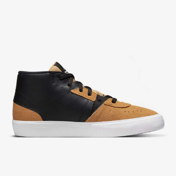 Nike Air Jordan Series Mid Tops Sko Til Mænd Sort Guld Hvid