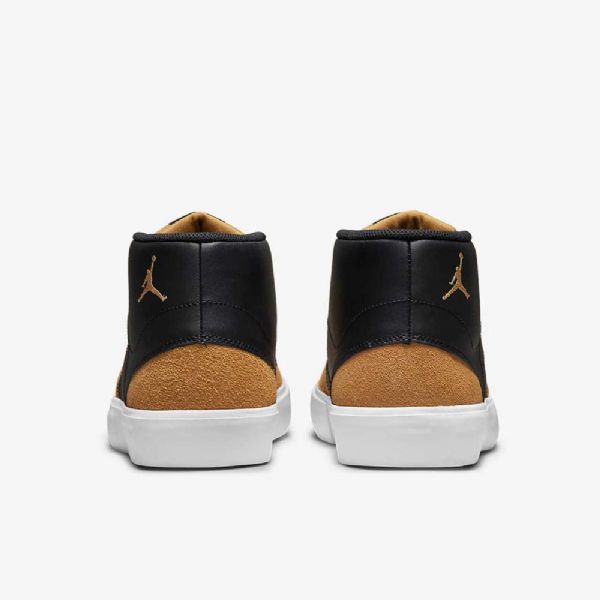 Nike Air Jordan Series Mid Tops Sko Til Mænd Sort Guld Hvid