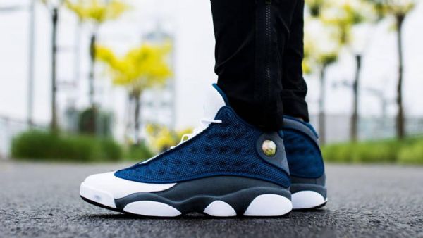 Nike Air Jordan 13 Flint Sko Til Mænd Marineblå