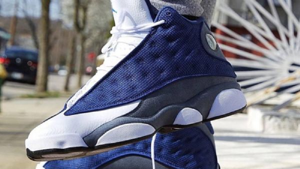 Nike Air Jordan 13 Flint Sko Til Mænd Marineblå
