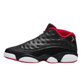 Nike Air Jordan 13 Low Tops Brede Sko Til Mænd Sort Rød