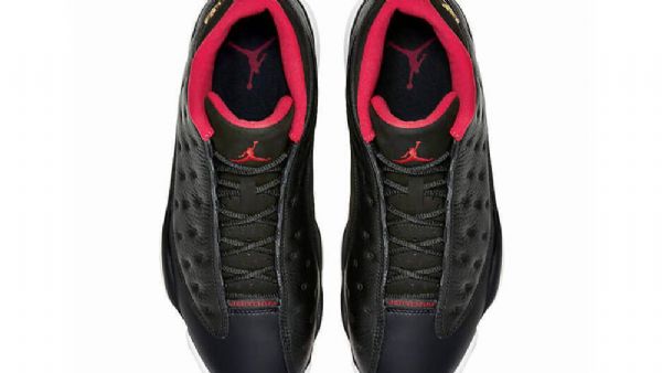 Nike Air Jordan 13 Low Tops Brede Sko Til Mænd Sort Rød
