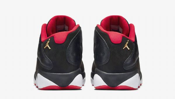 Nike Air Jordan 13 Low Tops Brede Sko Til Mænd Sort Rød