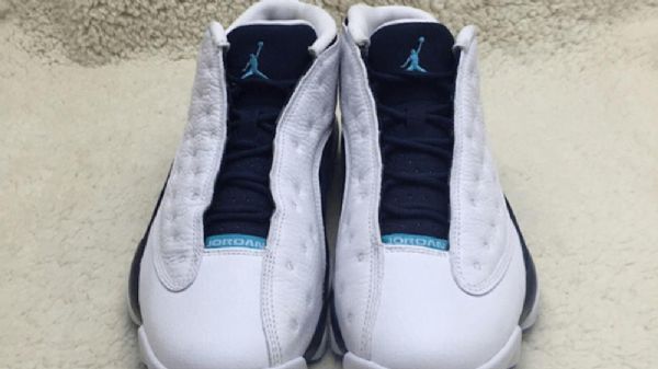 Nike Air Jordan 13 Low Tops Hornets Sko Til Mænd Khaki Mørkeblå Blå