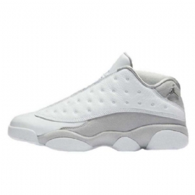 Nike Air Jordan 13 Low Tops Pure Platinum Sko Til Mænd Grå