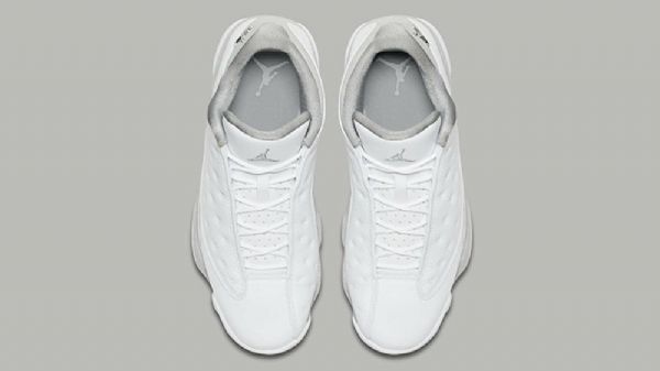 Nike Air Jordan 13 Low Tops Pure Platinum Sko Til Mænd Grå