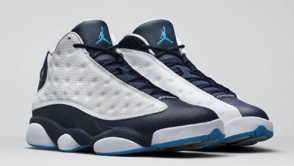 Nike Air Jordan 13 Obsidian Sko Til Mænd Mørkeblå Hvid