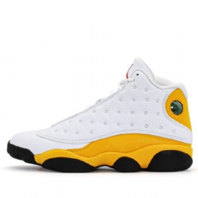Nike Air Jordan 13 Retro Basketball Sko Til Mænd Hvid Gul