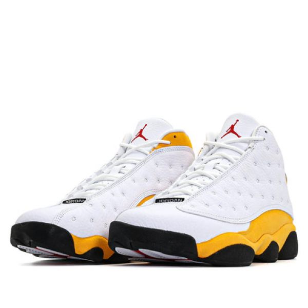 Nike Air Jordan 13 Retro Basketball Sko Til Mænd Hvid Gul