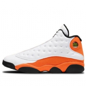 Nike Air Jordan 13 Retro Basketball Sko Til Mænd Hvid Orange