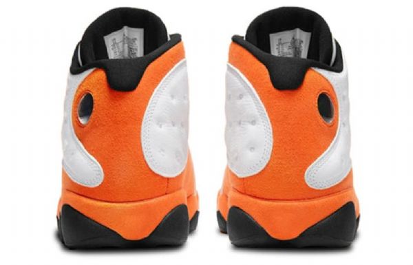 Nike Air Jordan 13 Retro Basketball Sko Til Mænd Hvid Orange