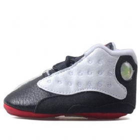 Nike Air Jordan 13 Retro Cb Basketball Sko Til Børn Sort Hvid Rød