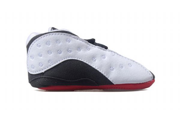 Nike Air Jordan 13 Retro Cb Basketball Sko Til Børn Sort Hvid Rød