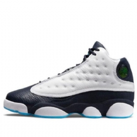 Nike Air Jordan 13 Retro Gs Basketball Sko Til Mænd Mørkeblå Hvid
