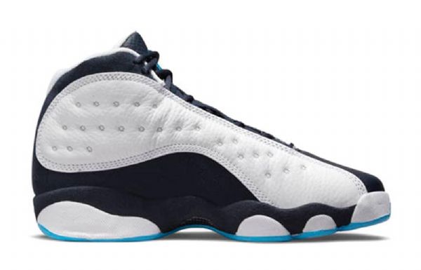 Nike Air Jordan 13 Retro Gs Basketball Sko Til Mænd Mørkeblå Hvid
