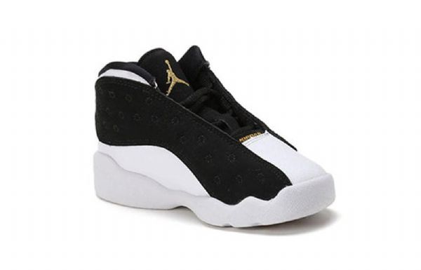 Nike Air Jordan 13 Retro Gt Basketball Sko Til Børn Sort Hvid