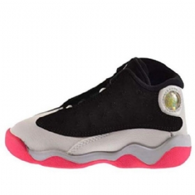 Nike Air Jordan 13 Retro Gt Basketball Sko Til Børn Sort Lyserød