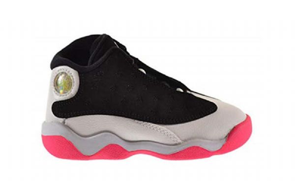 Nike Air Jordan 13 Retro Gt Basketball Sko Til Børn Sort Lyserød