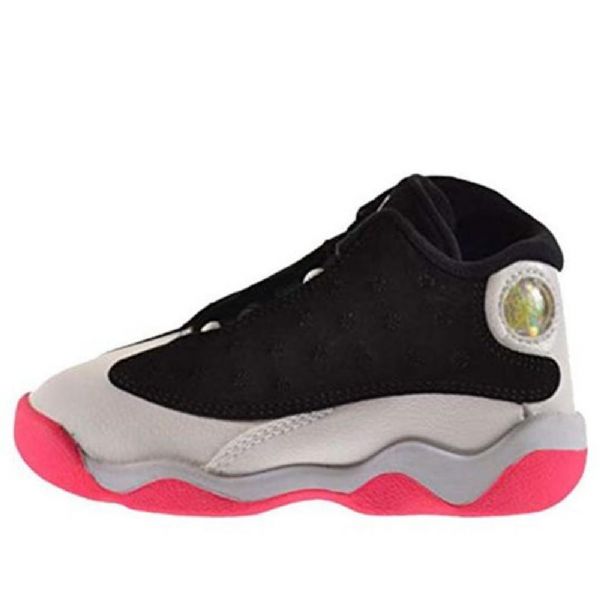 Nike Air Jordan 13 Retro Gt Basketball Sko Til Børn Sort Lyserød