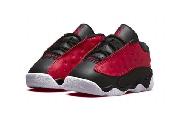 Nike Air Jordan 13 Retro Low Toppe Td Sko Til Børn Rød Sort