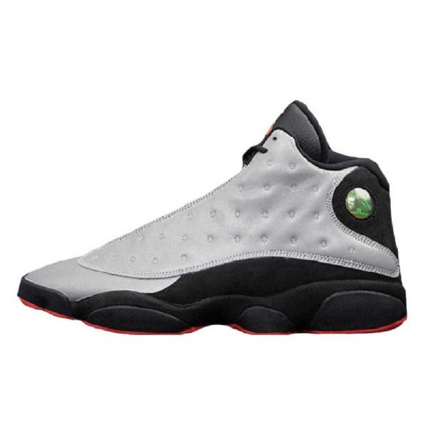 Nike Air Jordan 13 Retro Premium Reflekterende Sko Til Mænd Sølv Sort