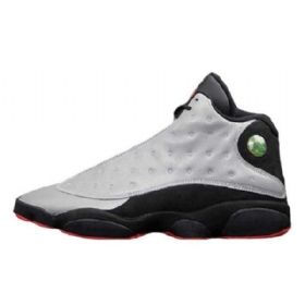 Nike Air Jordan 13 Retro Premium Reflekterende Sko Til Mænd Sølv Sort