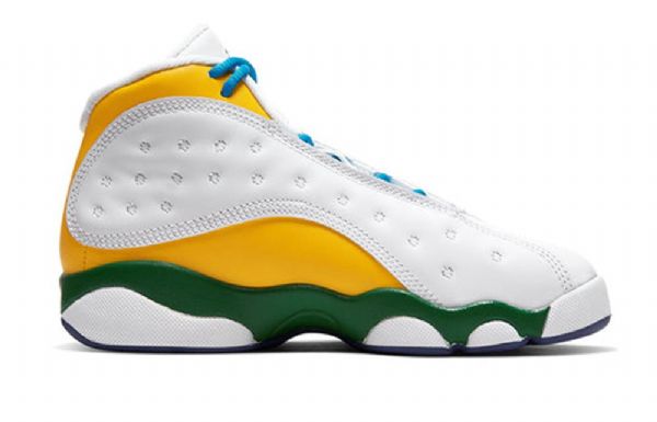 Nike Air Jordan 13 Retro Ps Basketball Sko Til Børn Hvid