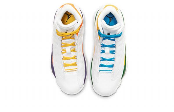 Nike Air Jordan 13 Retro Ps Basketball Sko Til Børn Hvid
