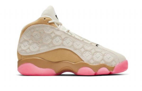 Nike Air Jordan 13 Retro Ps Basketball Sko Til Børn Khaki