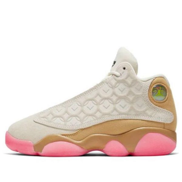 Nike Air Jordan 13 Retro Ps Basketball Sko Til Børn Khaki