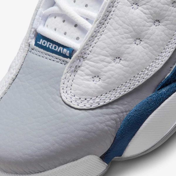 Nike Air Jordan 13 Retro Sko Til Børn Hvid Blå Lysegrå Rød