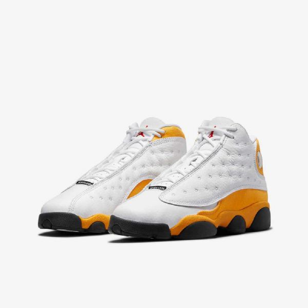 Nike Air Jordan 13 Retro Sko Til Børn Hvid Sort Rød