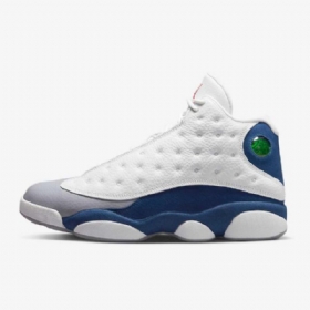 Nike Air Jordan 13 Retro Sko Til Mænd Hvid Blå Lysegrå Rød