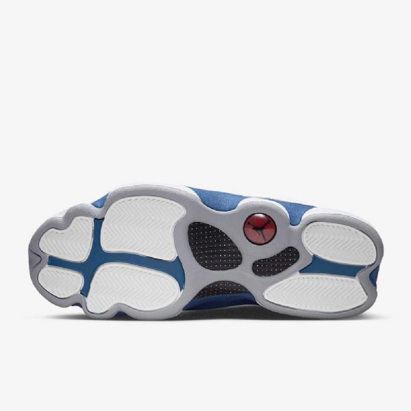 Nike Air Jordan 13 Retro Sko Til Mænd Hvid Blå Lysegrå Rød