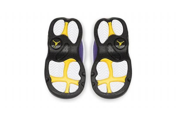 Nike Air Jordan 13 Retro Td Sko Til Børn Hvid Lilla
