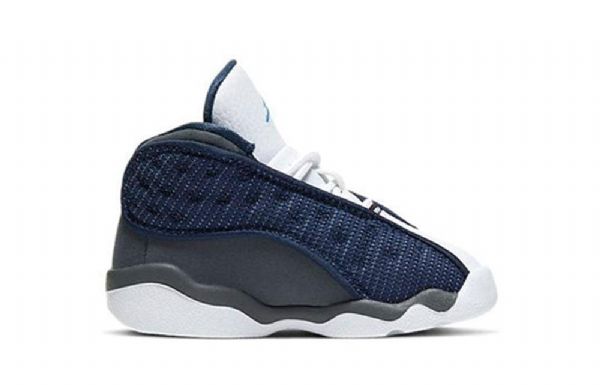 Nike Air Jordan 13 Retro Td Sko Til Børn Mørkeblå Grå Sort
