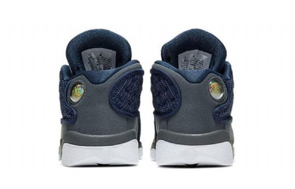 Nike Air Jordan 13 Retro Td Sko Til Børn Mørkeblå Grå Sort