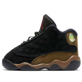 Nike Air Jordan 13 Retro Td Sko Til Børn Olivengrøn