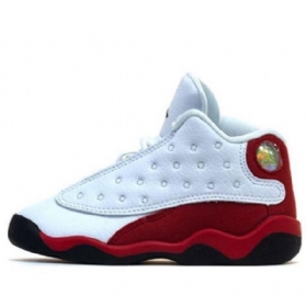 Nike Air Jordan 13 Retro Td Sko Til Børn Rød Hvid