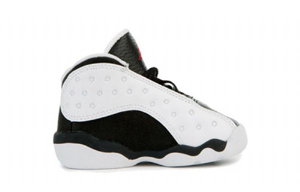 Nike Air Jordan 13 Retro Td Sko Til Børn Sort Hvid