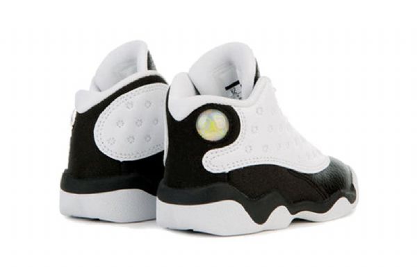 Nike Air Jordan 13 Retro Td Sko Til Børn Sort Hvid