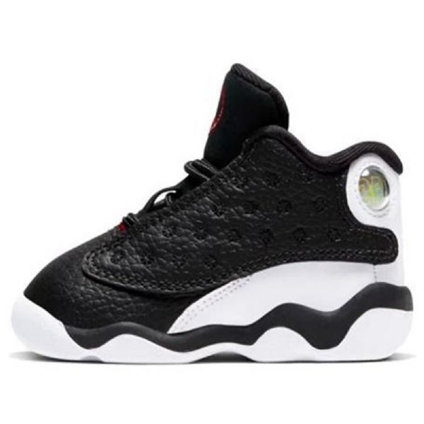 Nike Air Jordan 13 Retro Td Sko Til Børn Sort Hvid