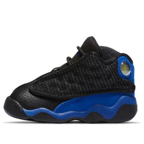 Nike Air Jordan 13 Retro Td Sko Til Børn Sort Kongeblå
